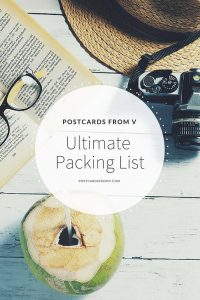 pinterest, packing list, postcards from v