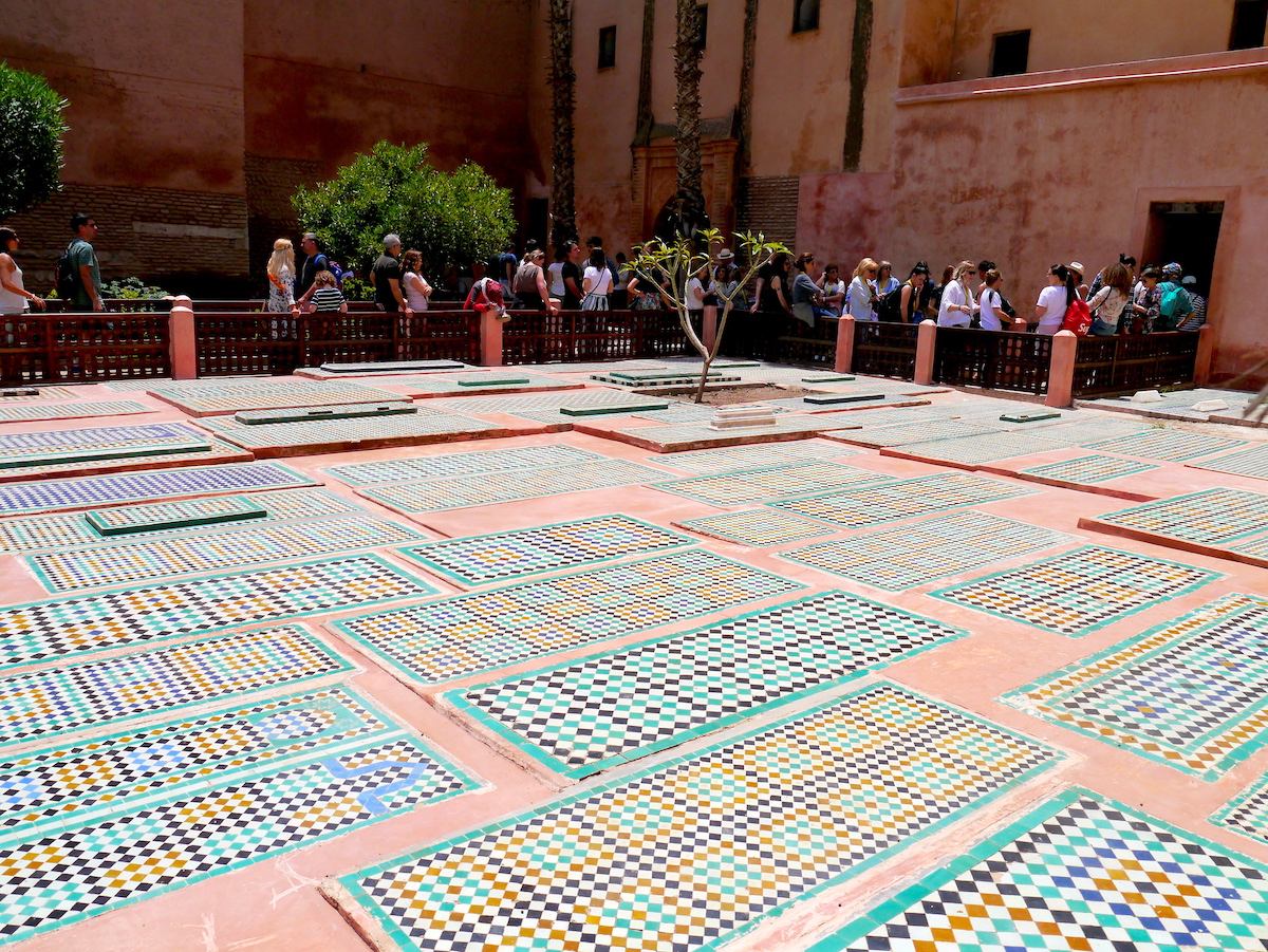 Solo Guide, Marrakech, Morocco, Saadian Tombs, Mosaic